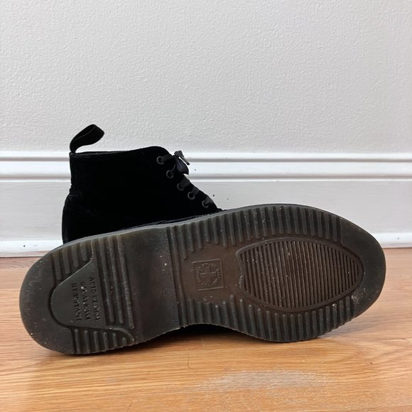 Dr. Martens Lana Black Velvet Ankle Boot - Picture 9 of 10